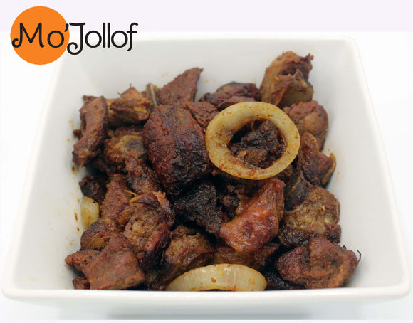 MoJollof Goat Meat Peppered