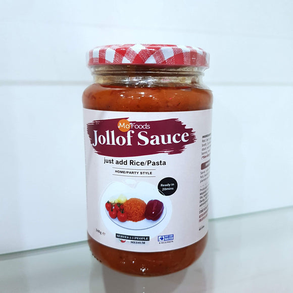 Jar of Jollof Sauce by Mofoods UK