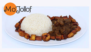 Meal - White Rice & Ofada Stew