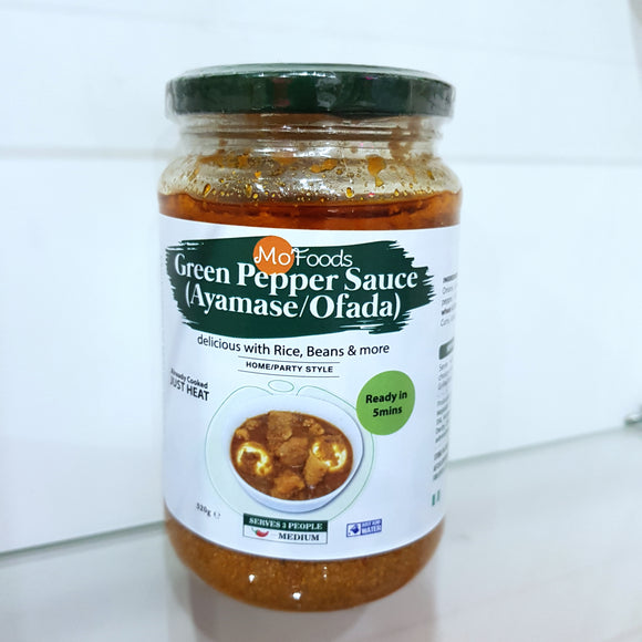 Ayamase / Ofada Sauce (Green Pepper Sauce)